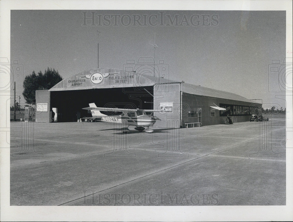 1969 Press Photo Hangar Charlotte County Airport Administration Offices Bob Hill - Historic Images