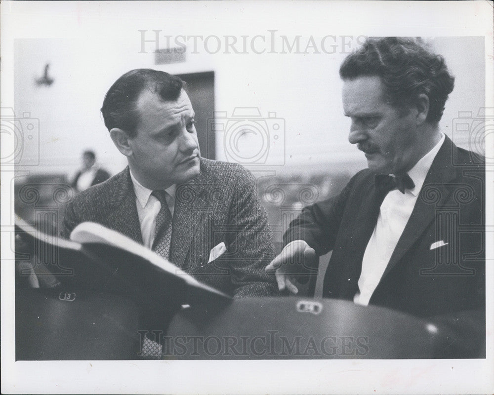 1964 Press Photo James Forsyth Playwright Richard G. Fallon Associate Director - Historic Images