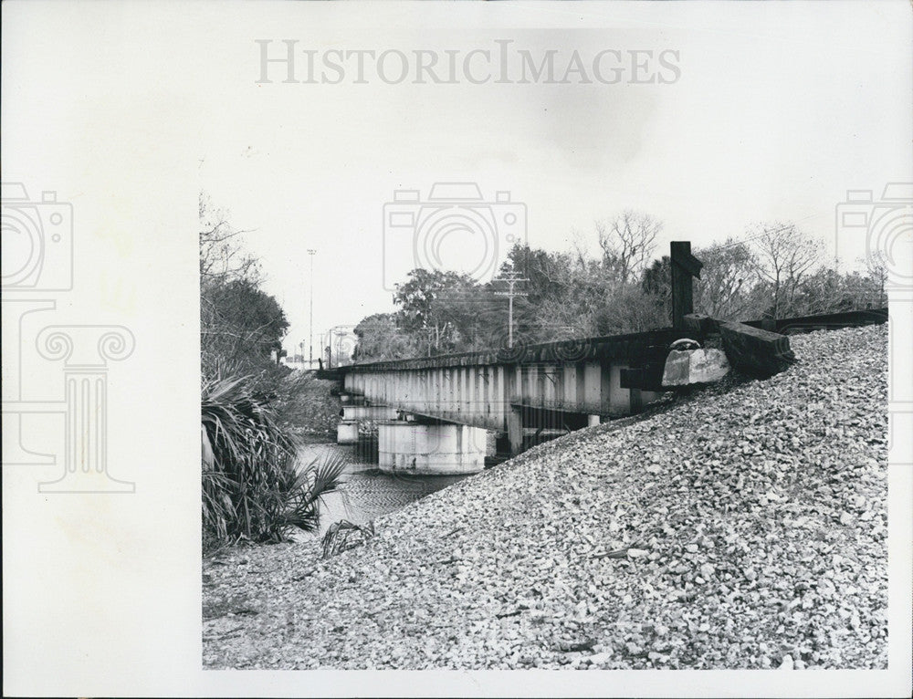 1974 Press Photo Withlacoochee Rail Bridge. - Historic Images