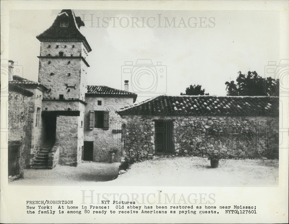 1976 Press Photo Old Abbey, Moissac, France - Historic Images