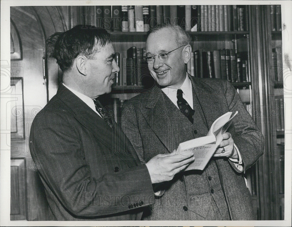 1940 Press Photo Rep Pres Nominee Mendell L Willy And Gov ALfred Landon GOP Nat&#39; - Historic Images