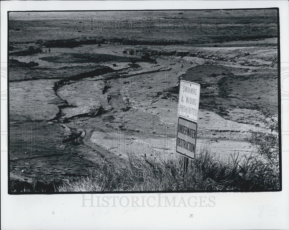 1979 Press Photo Taylor Lake At John S. Taylor Park Largo,FL. Drained - Historic Images