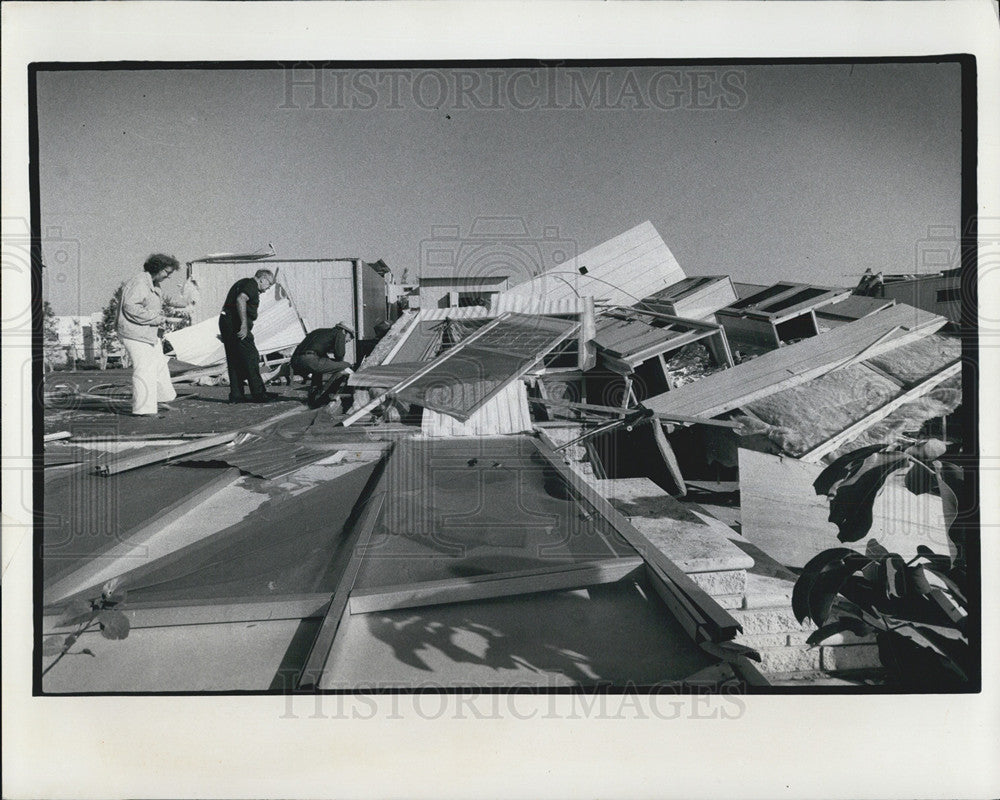 Press Photo Damage done by tornado - Historic Images