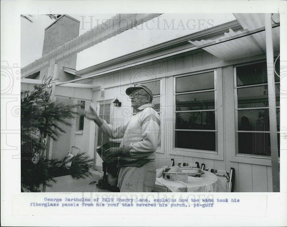 1987 Press Photo Storm damage - Historic Images