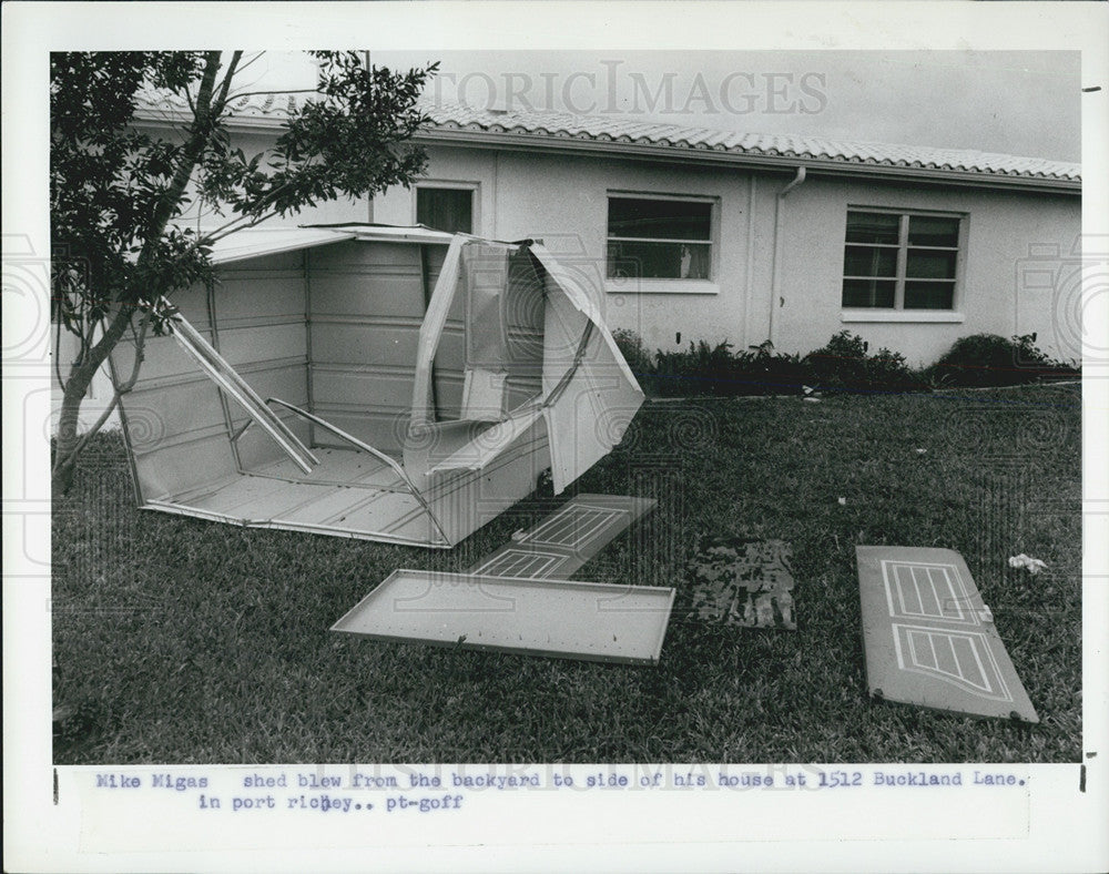 1987 Press Photo Storm damage - Historic Images