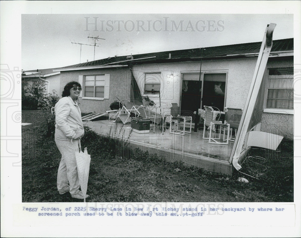 1987 Press Photo Tornado damage in Pasco county - Historic Images