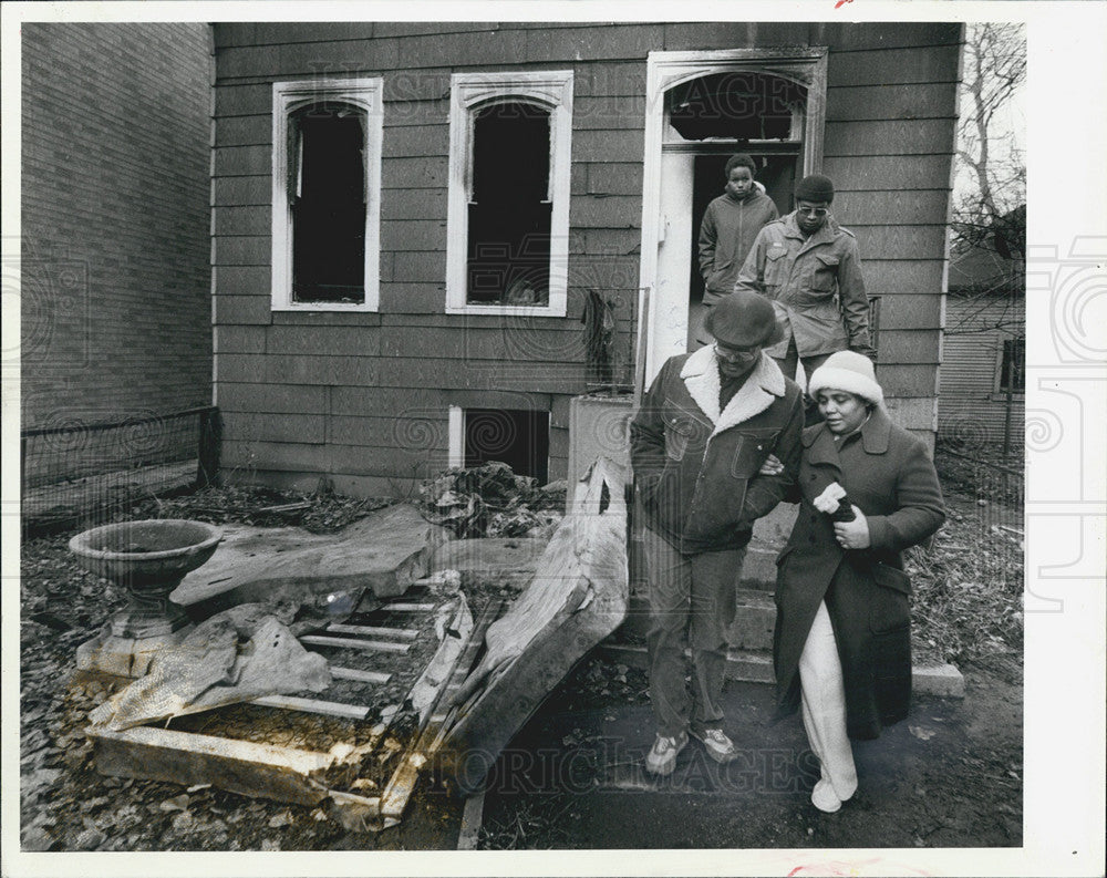 Press Photo Sandra Ziyad Daughter Sha Rah Children Killed House Fire Chicago - Historic Images