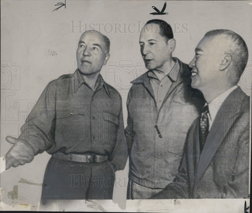 1950 Press Photo President Syngman Rhee smiles after return of Seoul. - Historic Images