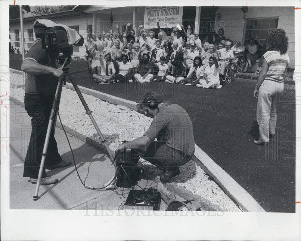 1984 Press Photo Good Morning America, North Horizon Health Care Center - Historic Images