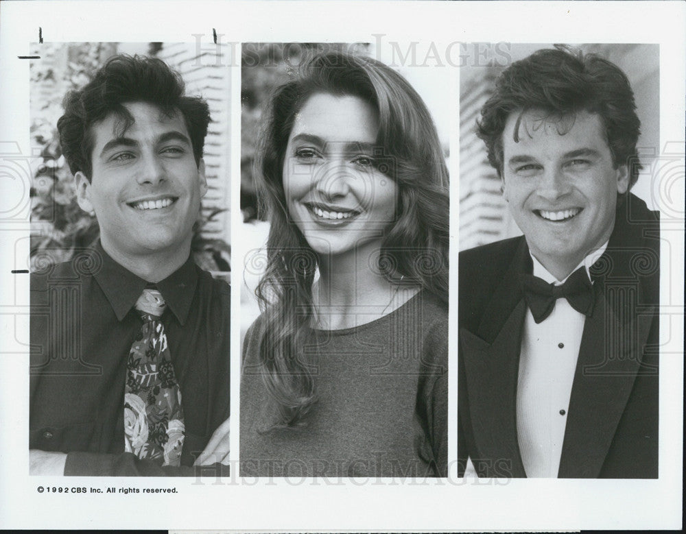 1992 Press Photo Jonathan Penner, Lynn Clark, Steven Eckholdt, Grapevine - Historic Images