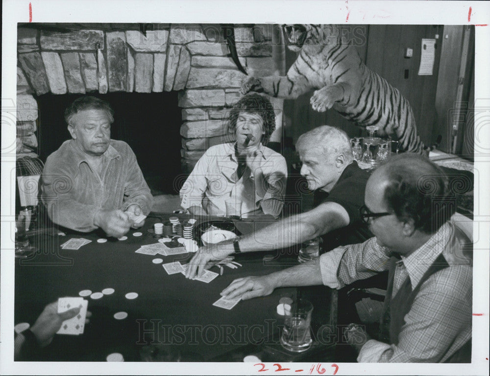 1983 Press Photo Actor Daniel Hugh-Kelley, Brian Keith, Allan Rich and Larry - Historic Images