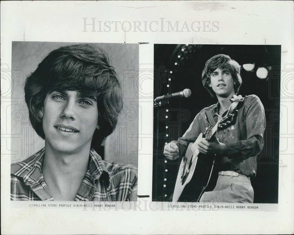 1980 Press Photo Rolling Stone&#39;s Profile of Singer Robby Benson - Historic Images