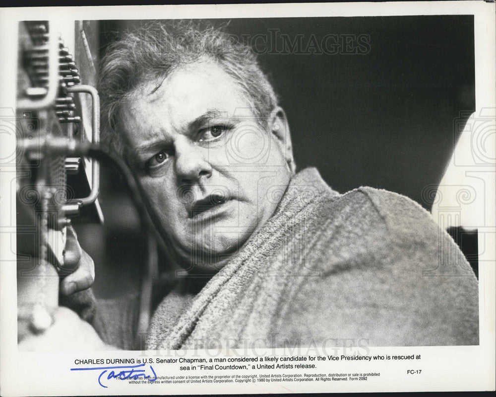 1980 Press Photo Charles Durning Final Countdown Movie - Historic Images