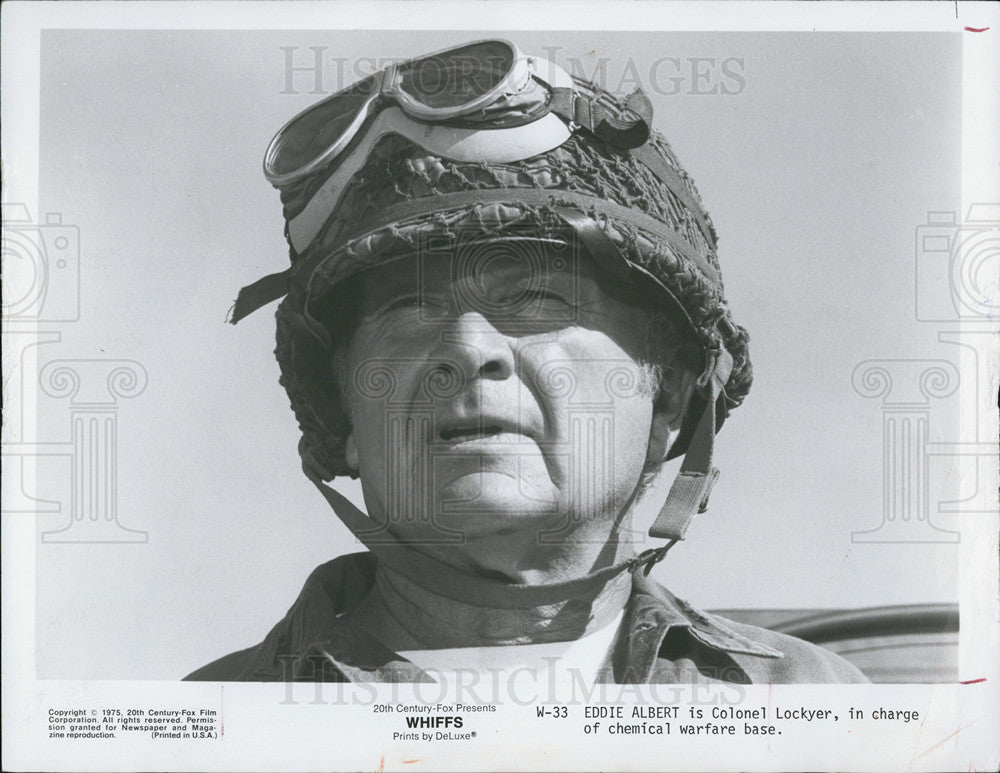 1975 Press Photo COPY Eddie Albert As Col Lockyer In Whiffs - Historic Images