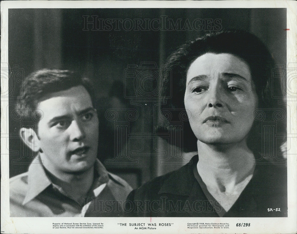1968 Press Photo Martin Sheen Patricia Neal Actors Subject Was Roses - Historic Images