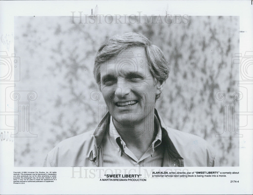 1989 Press Photo Alan Alda Actor Sweet Liberty - Historic Images