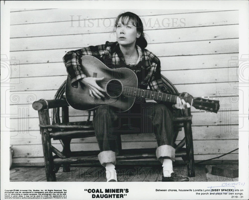 1980 Press Photo Actress Sissy Spacek - Historic Images