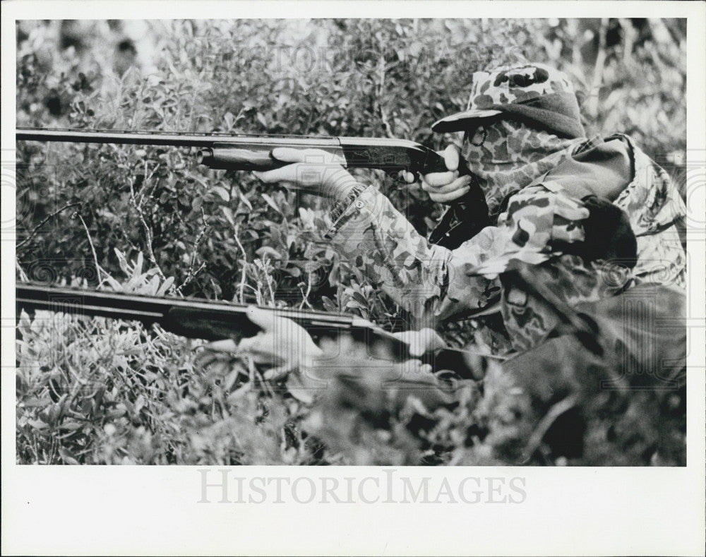 1964 Press Photo Duck Hunting, Indian River - Historic Images