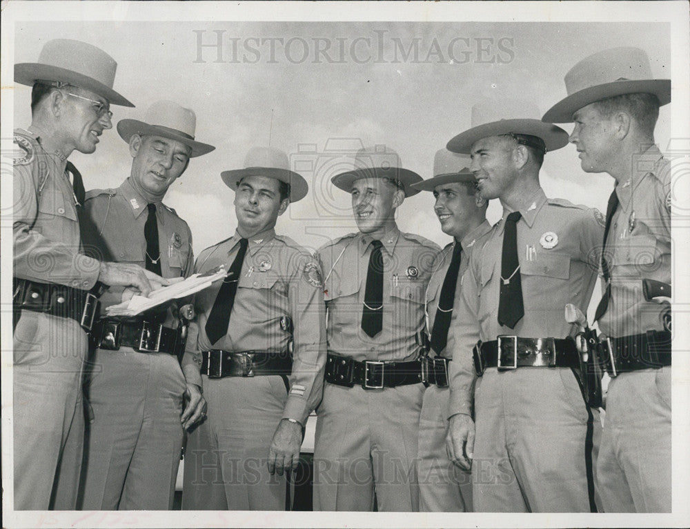 1957 Press Photo W.D. Floyd, A.E. Hambacher, R.L. Schroeder, J.M. Herman - Historic Images