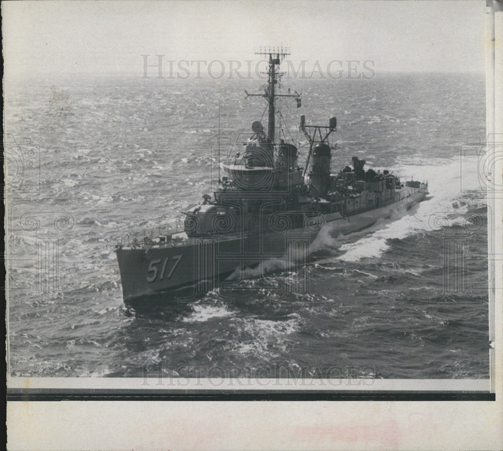 1967 Press Photo USS Walker Ship Involved Collision Soviet Destroyer - Historic Images