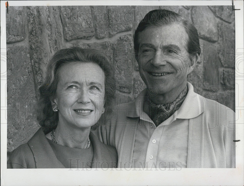 1974 Press Photo Dana Andrews, Wife Mary Todd - Historic Images