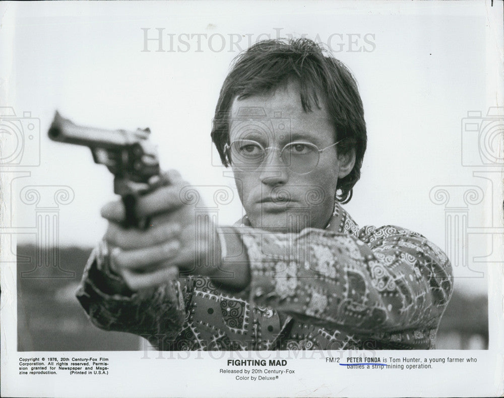 1978 Press Photo Peter Fonda Actor Fighting Mad - Historic Images