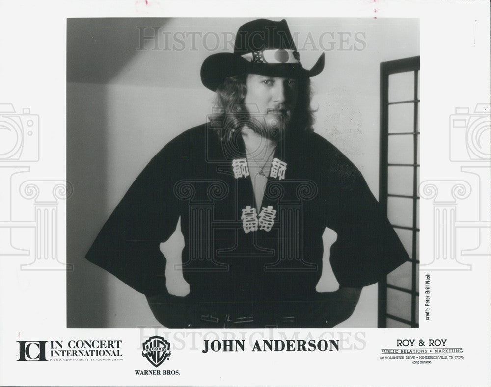 1992 Press Photo John Anderson musician - Historic Images