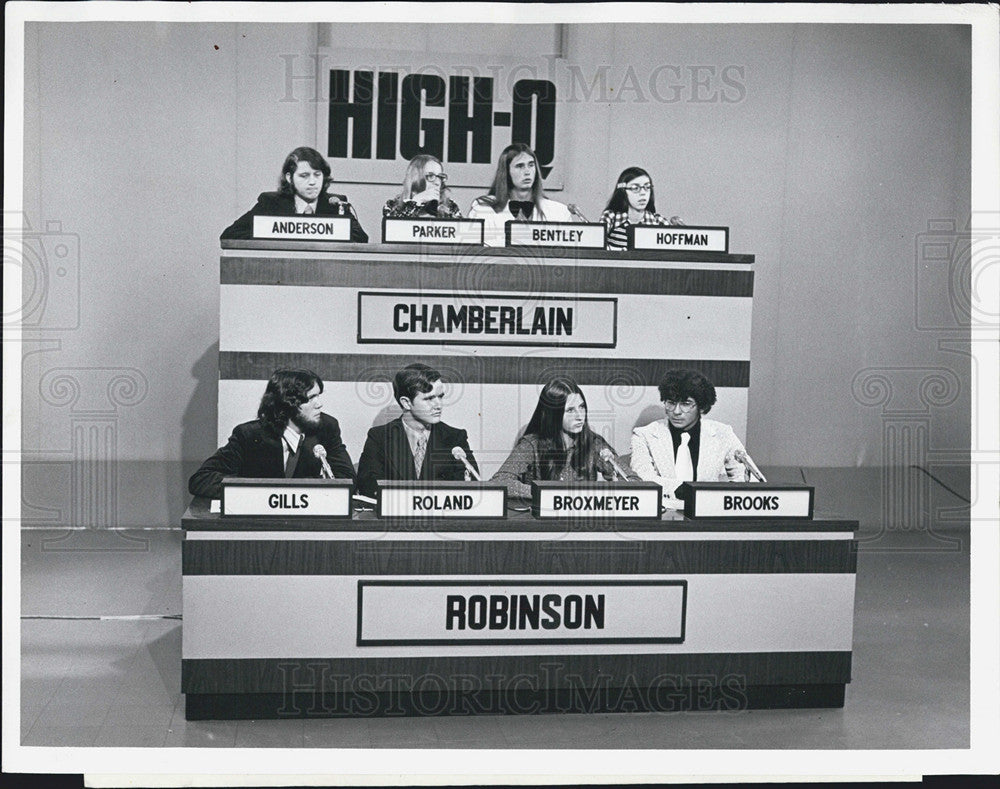 Press Photo High-Q Game Show Chamberlain High And Robinson High Teams Compete - Historic Images