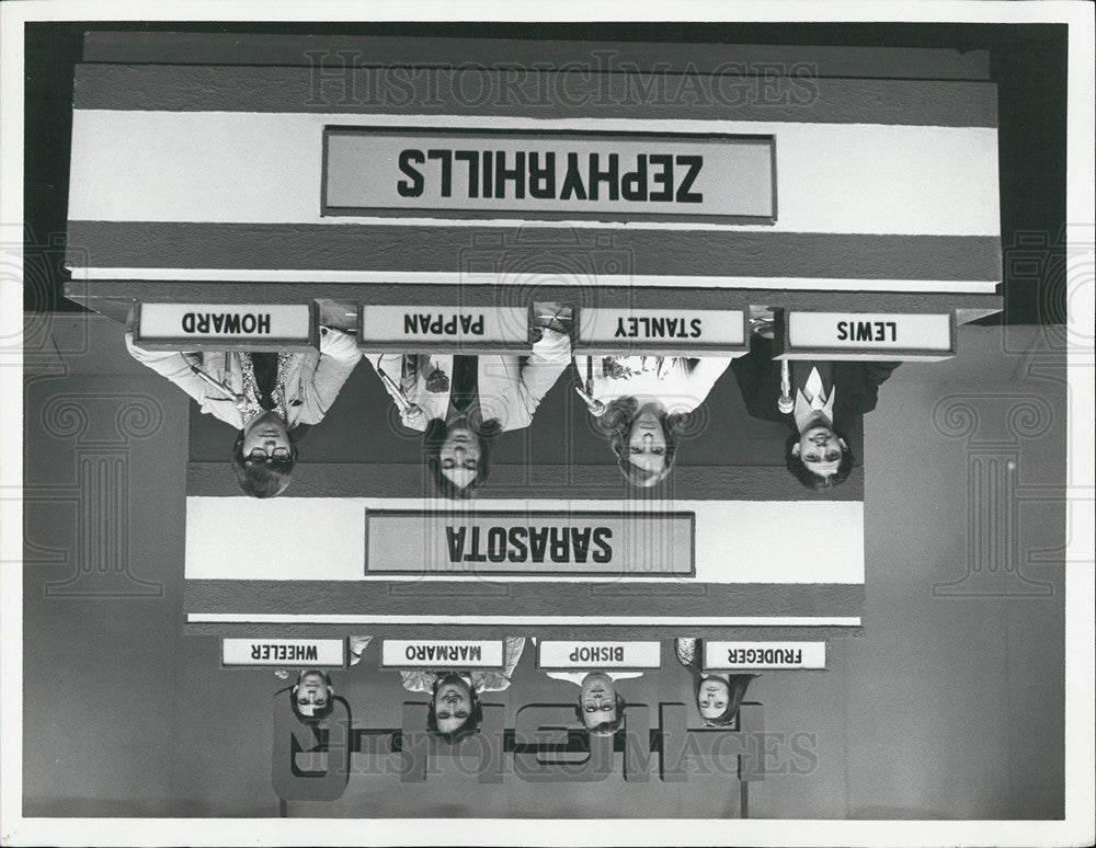 Press Photo Sarasota and Zephyrhills High School Quiz Teams Meet Up - Historic Images