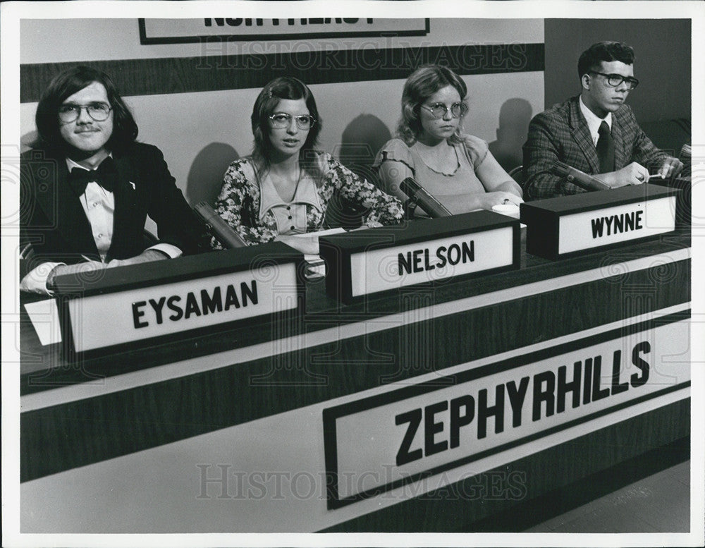 Press Photo Zephyrhills High Vs Northeast High On High-Q TV Program - Historic Images