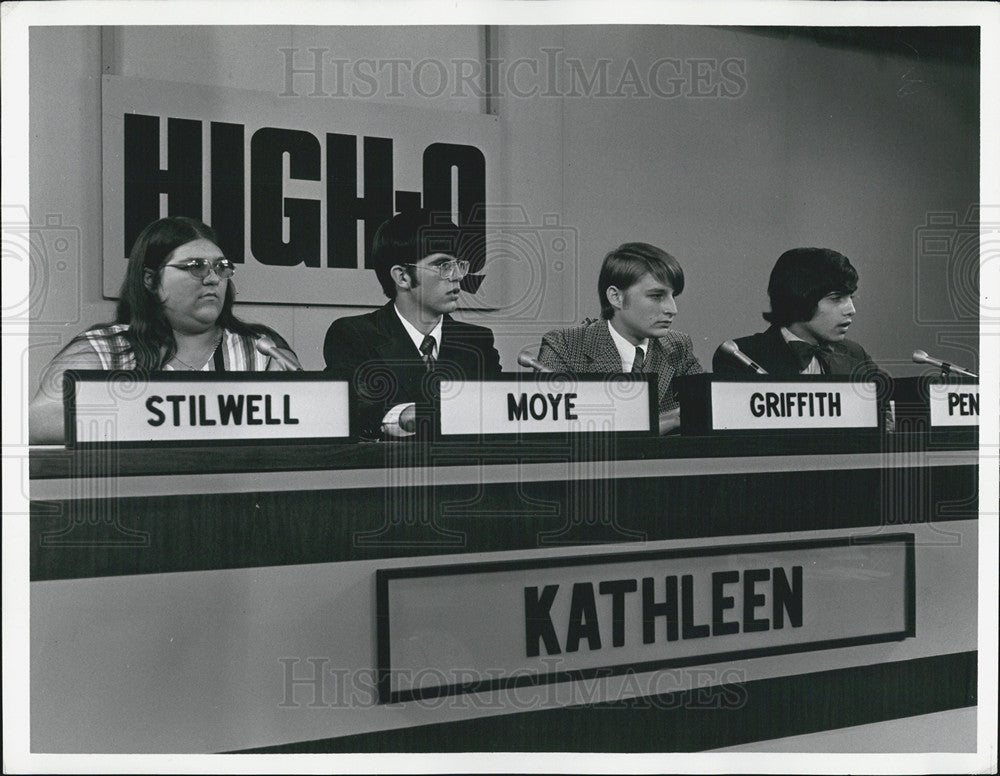 1973 Press Photo Kathleen Senior High Vs Manatee High On High-Q TV Show - Historic Images