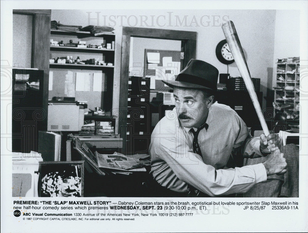 1987 Press Photo The Slap Maxwell Story Dabney Coleman - Historic Images