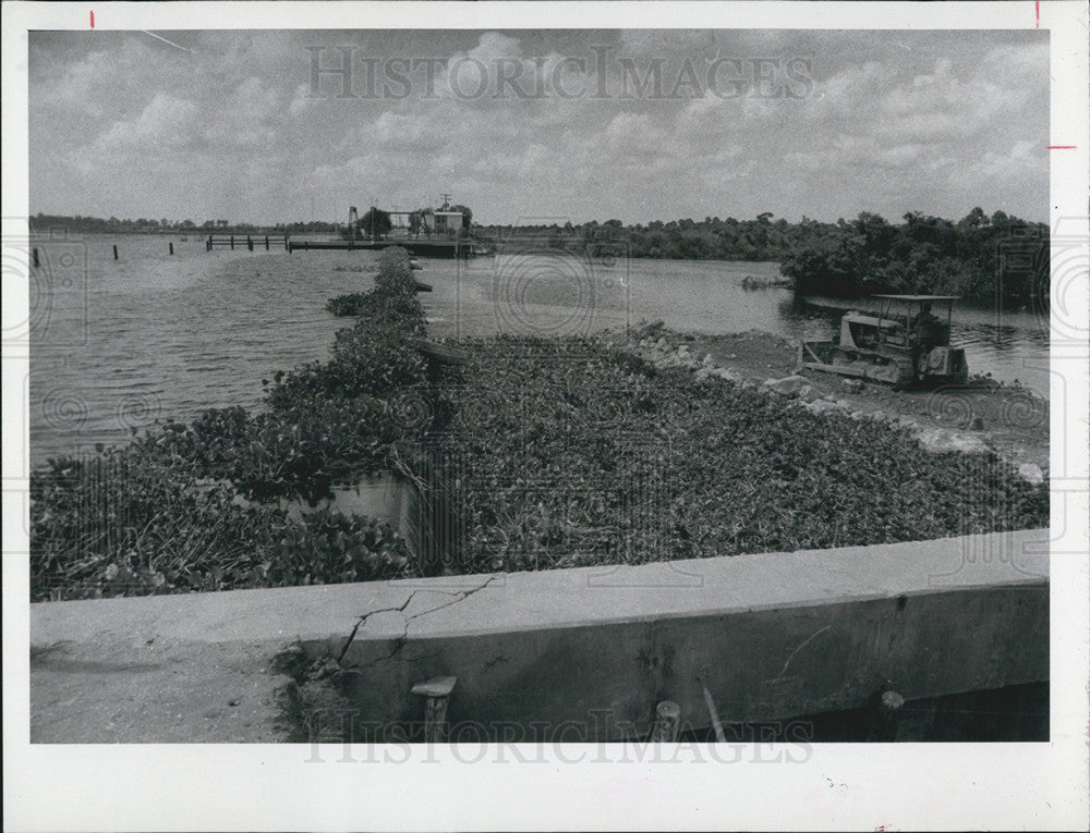 1970 Press Photo Henderickson Dam East Punta Gorda Florida Construction Wayne - Historic Images