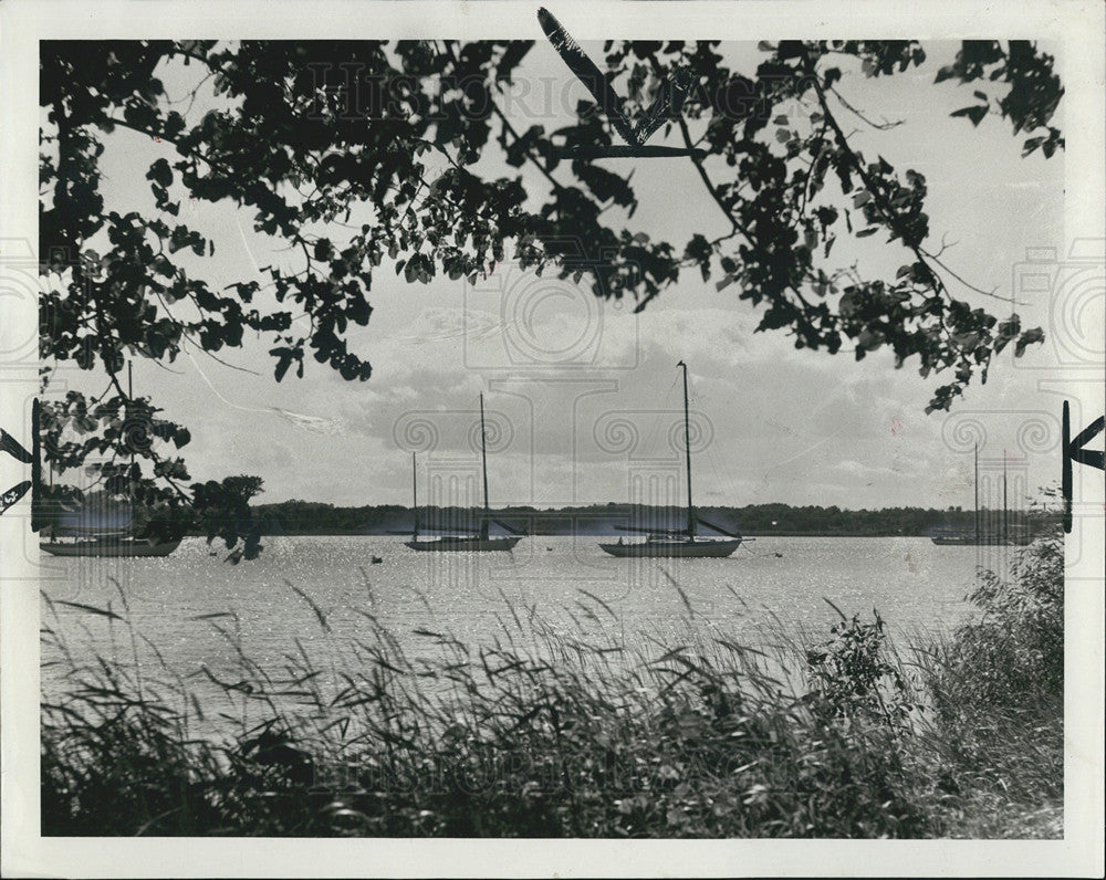 1953 Press Photo Snug Harbor Sturgeon Bay, Wisconsin - Historic Images