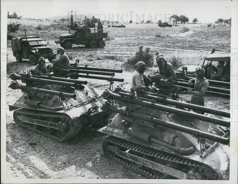 1958 Press Photo 2nd Wave of Marines Arriving in Beirut Lebanon - Historic Images