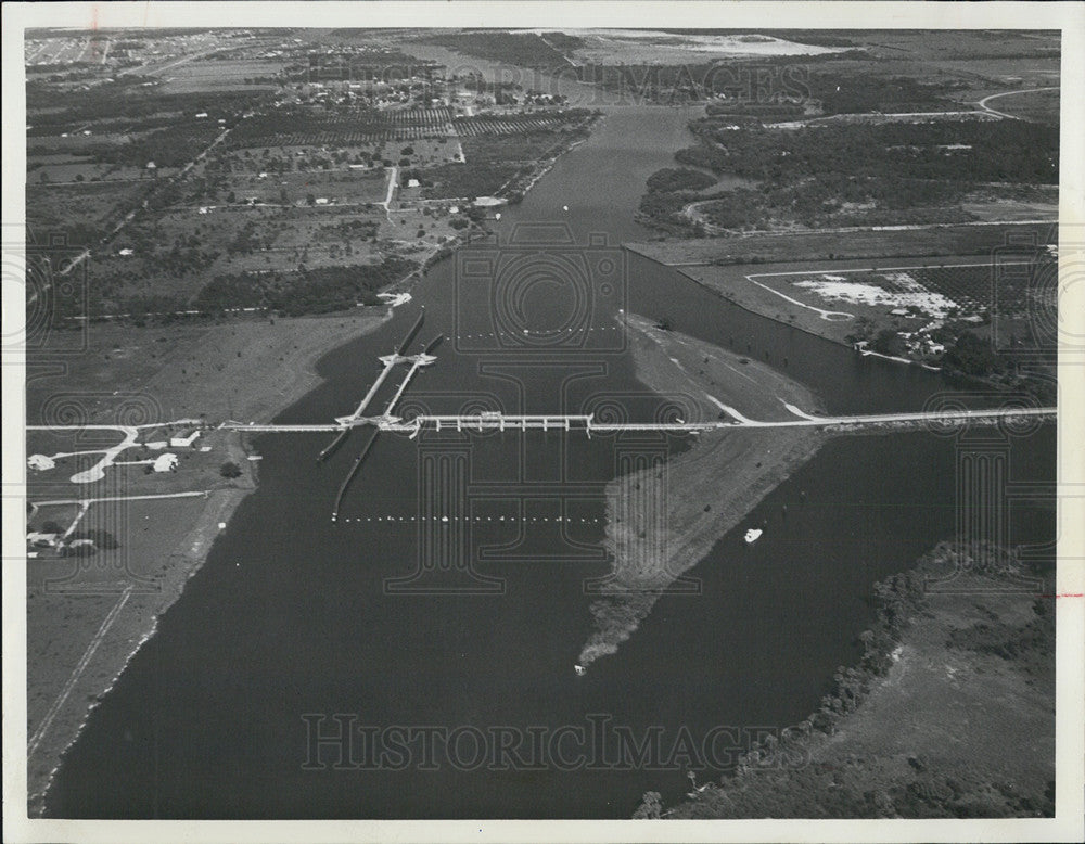 1969 Press Photo of Franklin Lock and Damn, South Florida. - Historic Images