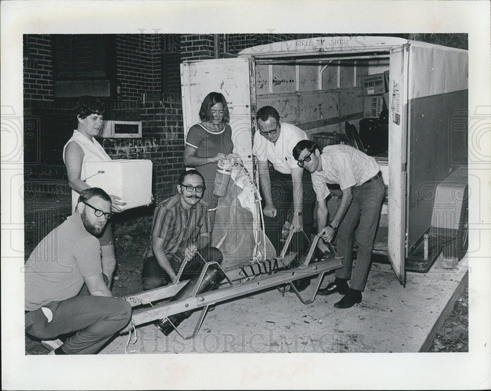 1969 Press Photo FL State Univ Oceanography Grads Sail Off for 2 Wk Excursion - Historic Images