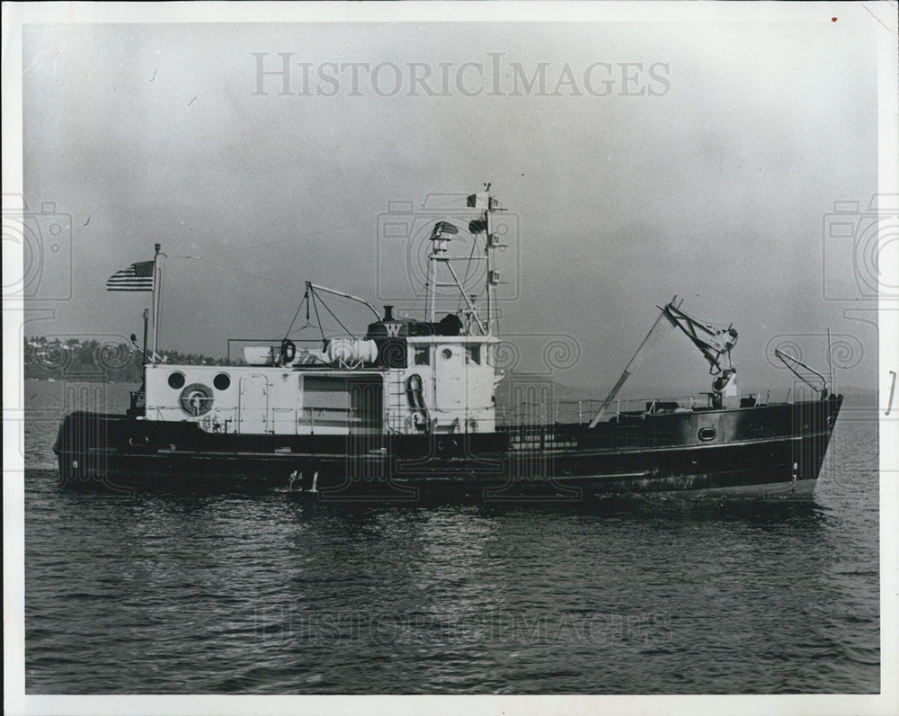 Press Photo Florida State University 65Ft Vessel Turstops from Office of Naval - Historic Images