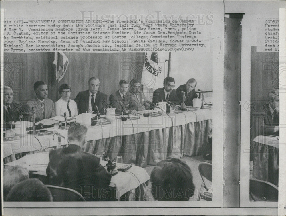 1970 Press Photo President&#39;s Commission On Violence Killed Four Kent State - Historic Images