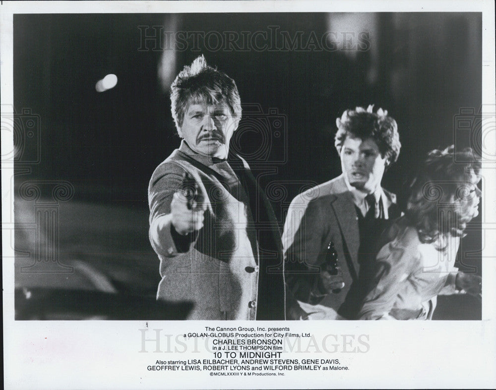 1983 Press Photo Charles Bronson Actor 10 To Midnight - Historic Images