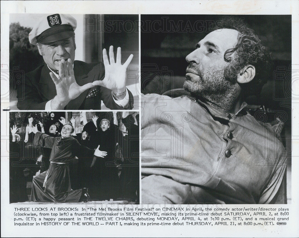 1983 Press Photo Mel Brooks Actor Silent Movie Twelve Chairs History World Part - Historic Images