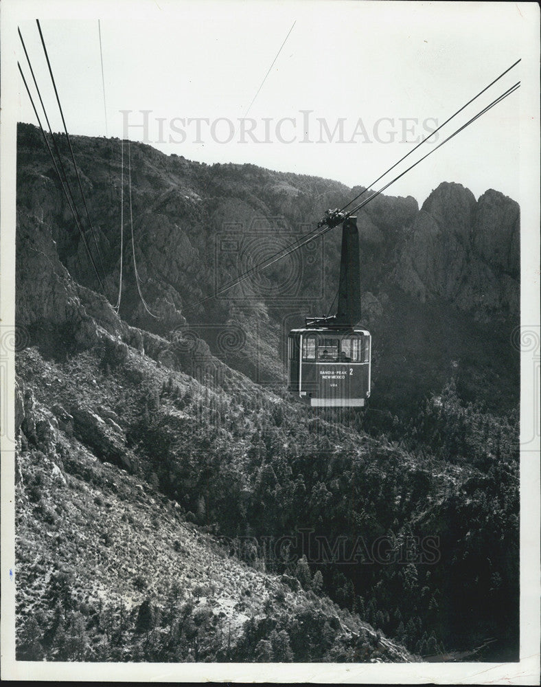 1970 Press Photo Air Gondola New Mexico - Historic Images