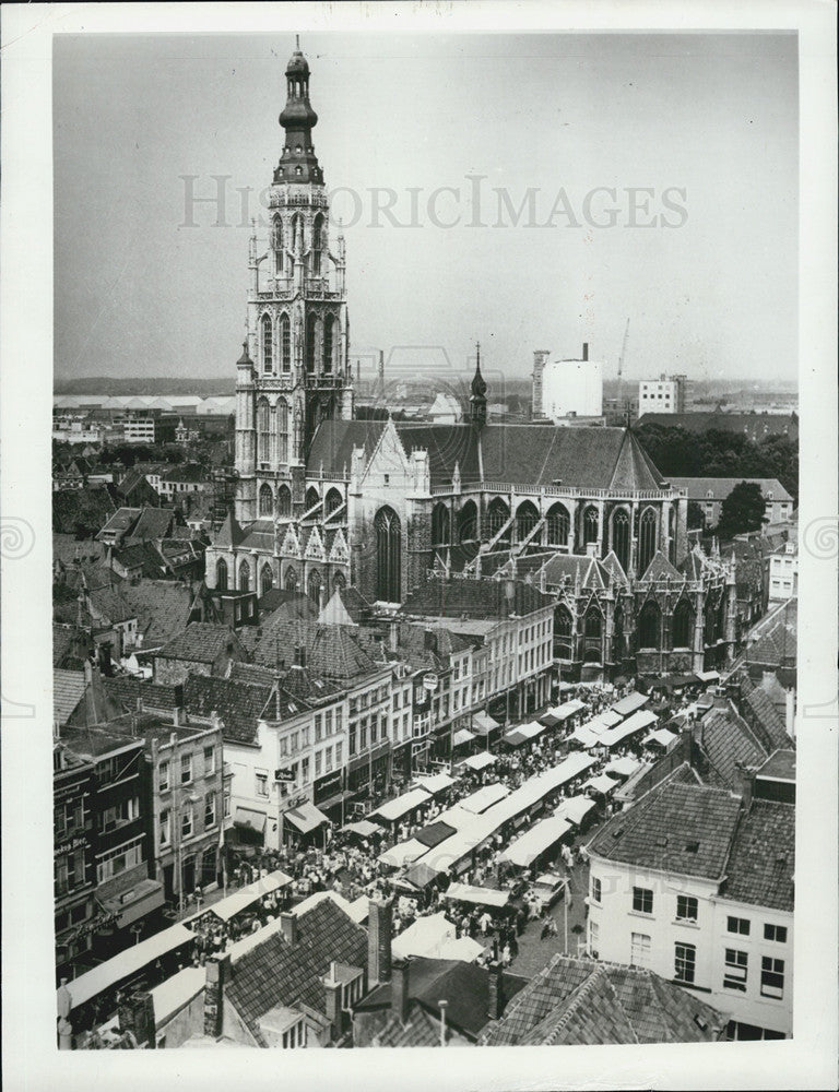 Press Photo Grote Market Breda Netherlands - Historic Images