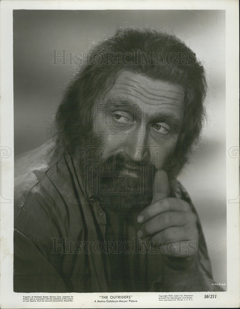1950 Press Photo Actor James Whitmore - Historic Images