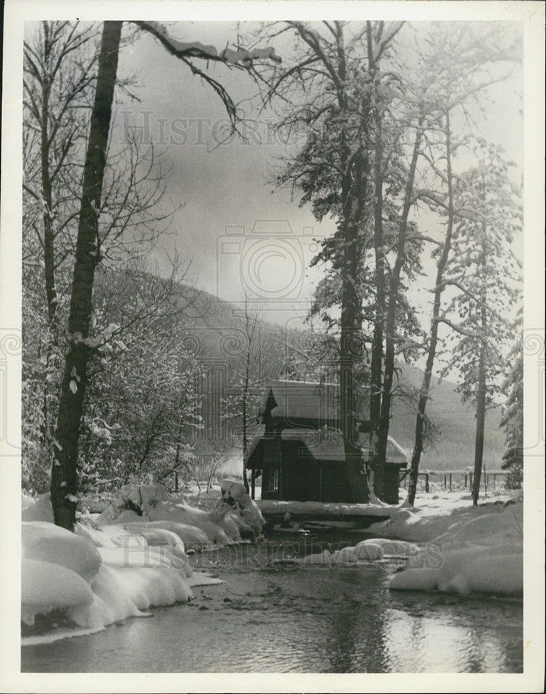 Press Photo Picturesque Montana dude ranch - Historic Images