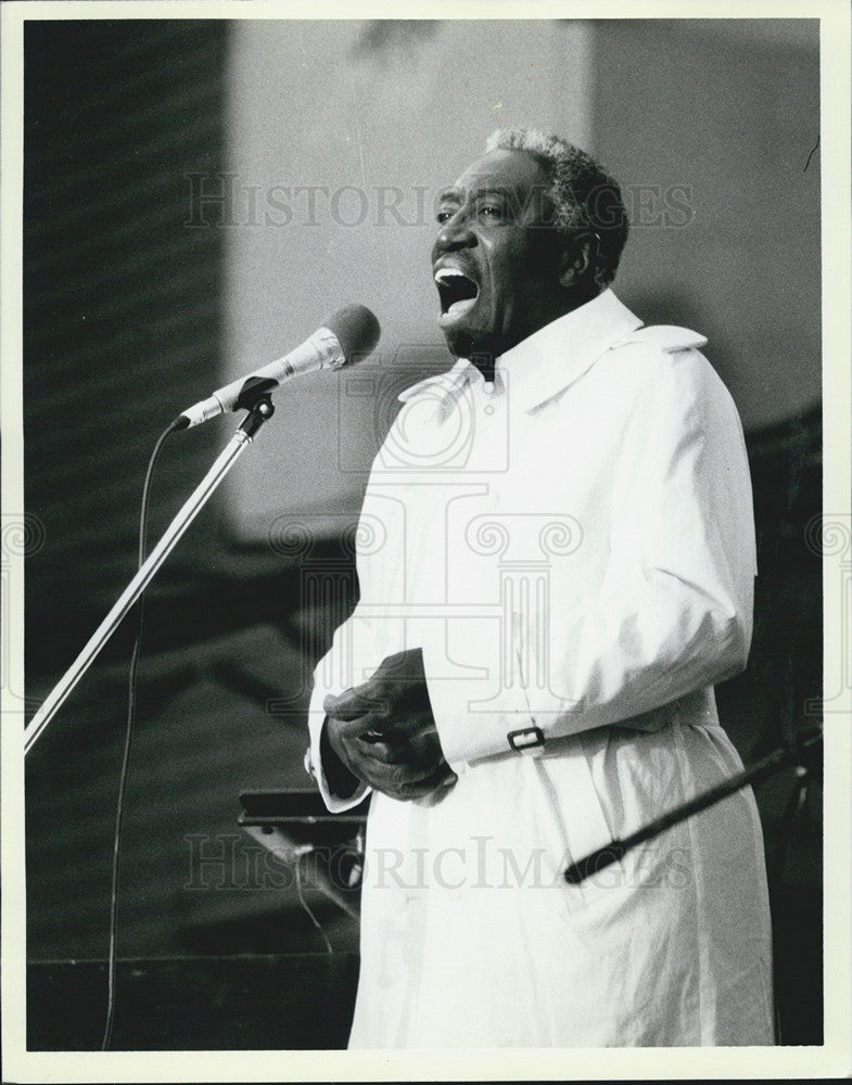 1986 Press Photo Joe Williams at the Chicago Jazz Festival - Historic Images