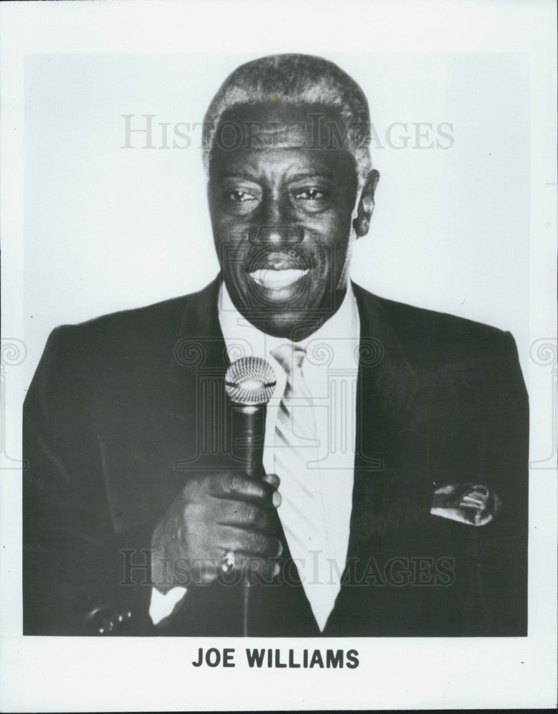 1985 Press Photo Singer Joe Williams - Historic Images