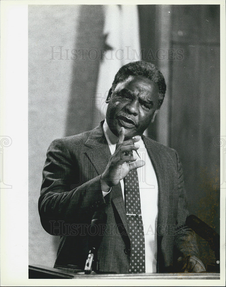 Press Photo Mayor Harold Washington - Historic Images