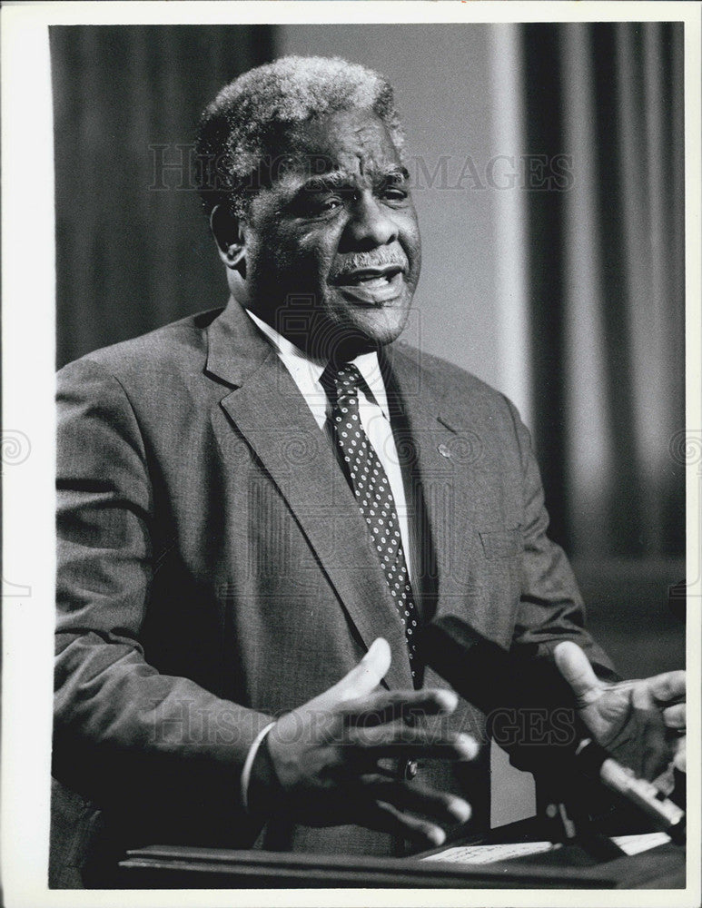 1987 Press Photo Mayor Harold Washington - Historic Images