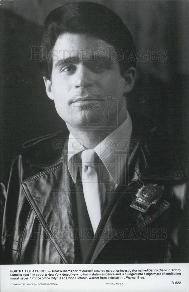 1985 Press Photo Actor Treat Williams stars in &quot;Prince of the City&quot; - Historic Images